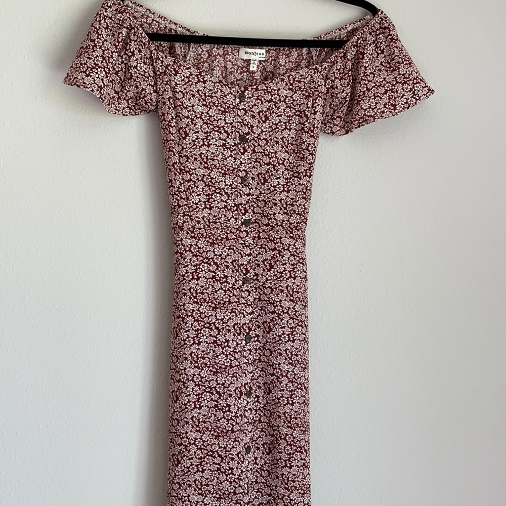 Midi off the shoulder dress